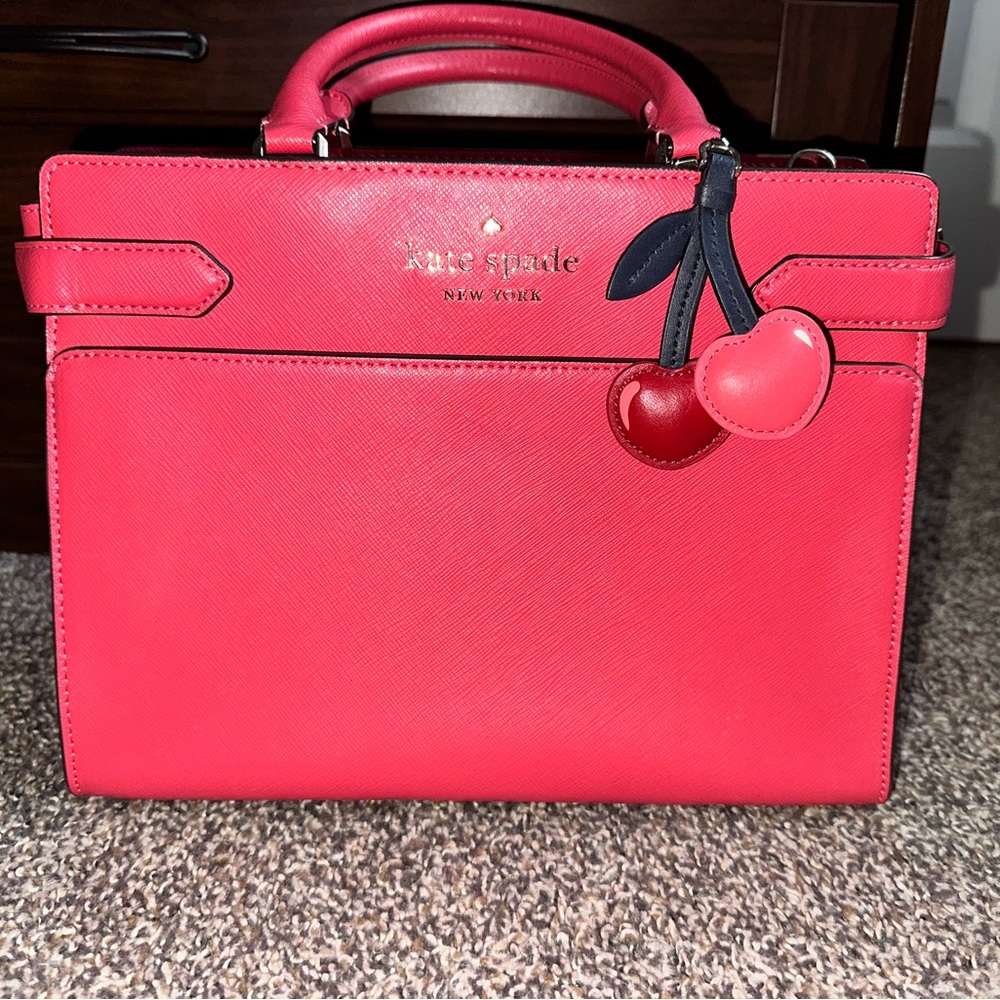 Coral Pink Kate Spade Handbag and Wallet